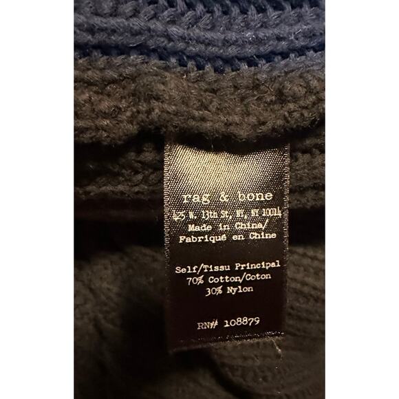 RAG & BONE Women's Black V neck Knit Sweater - Picture 4 of 5